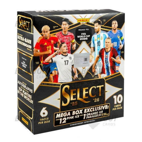 2025-26 Panini Select Road to FIFA World Cup 2026 Soccer NPP Mega Box