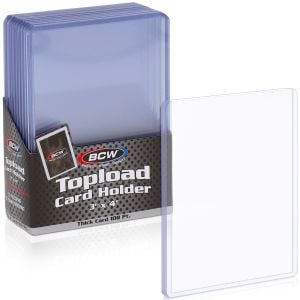BCW Thick Card Toploaders — 108 pt — 10-Pack