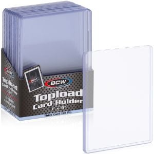 BCW Thick Card Toploaders — 138 pt — 10-Pack