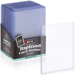 BCW Thick Card Toploaders — 79 pt — 25-Pack
