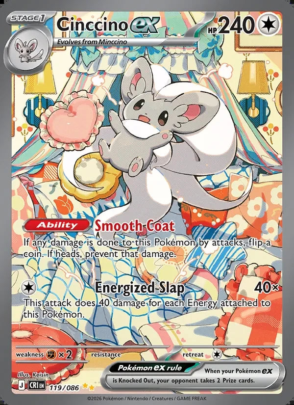Cinccino ex 119/086 Special Illustration Rare — English Chaos Rising