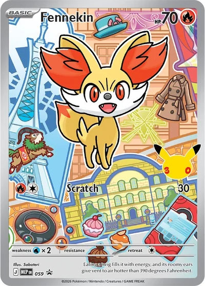 Fennekin MEP 059 — First Partner Illustration Collection Series 3