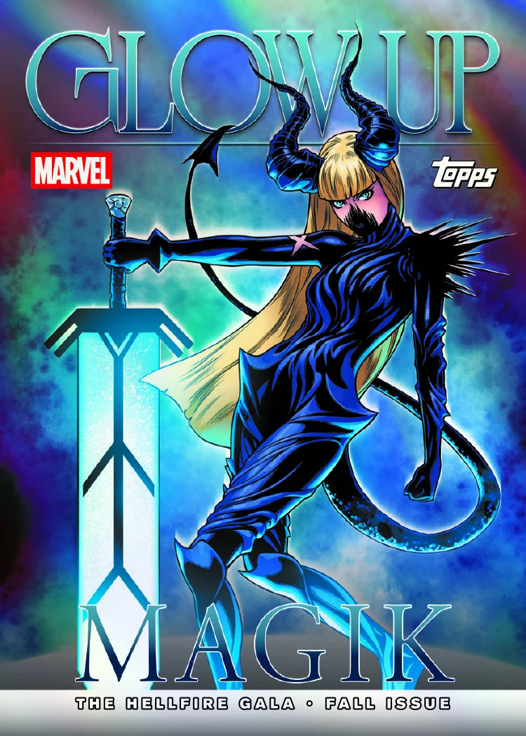 Magik on the Glow Up insert from 2026 Topps Neon Marvel